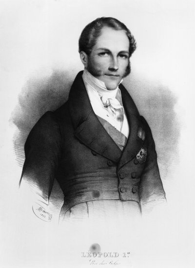 Porträt von Leopold I. (1790-1865) von Sachsen-Coburg-Gotha, 1832 von Nicolas Eustache Maurin